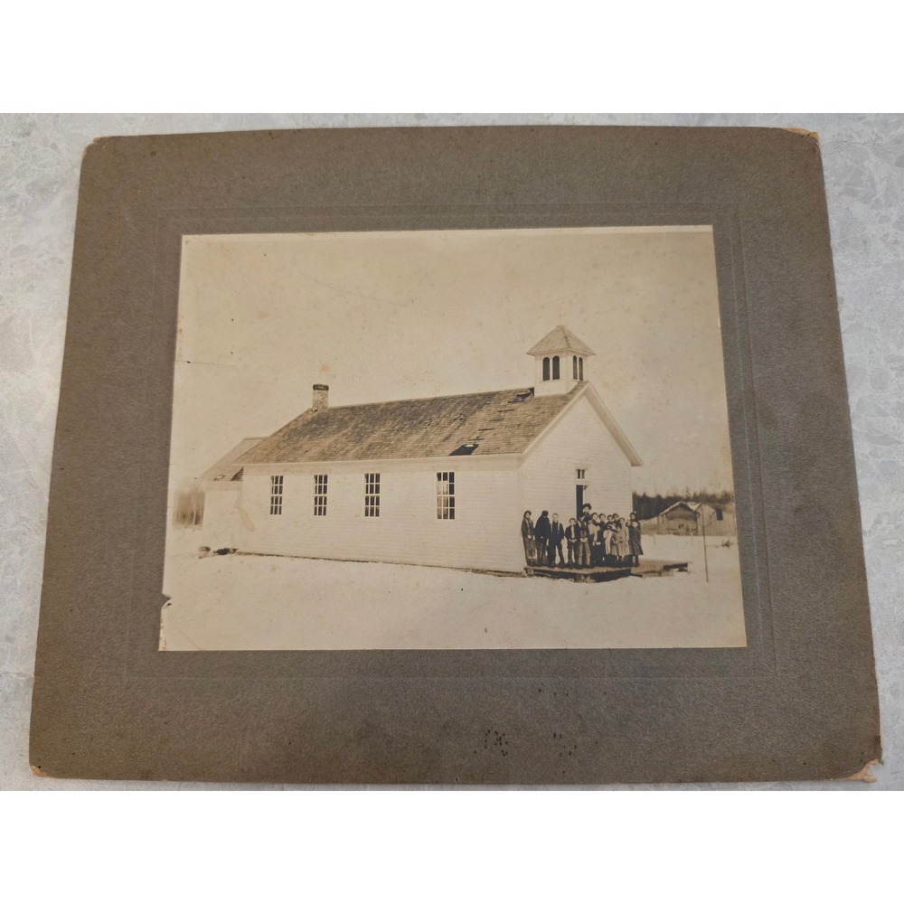 1906 Medford Wisconsin Schoolhouse Antique Photo Myrtle Herrick Blair Family WI